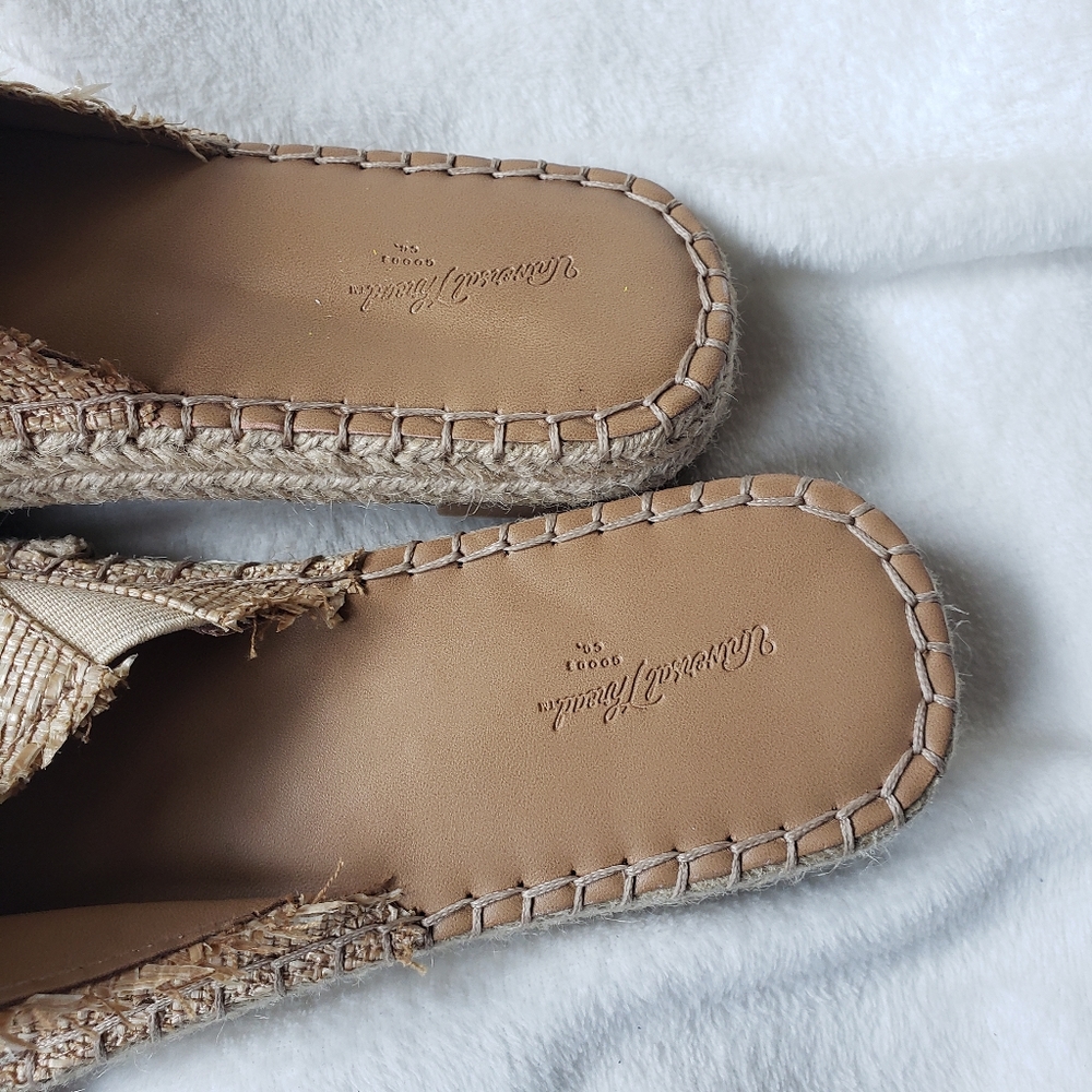 Universal Thread Sonya Espadrille slide sandals womens size 10 summer beach flat - Picture 3 of 8